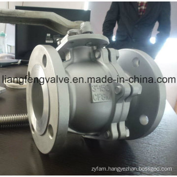 2 PC Flanged Ends Ball Valve with Stainless Steel